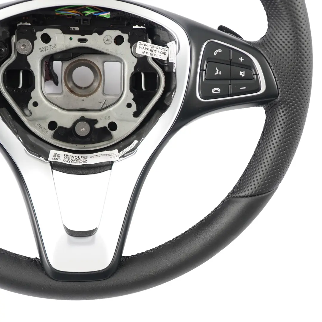  Volant Mercedes W205 NEUF Cuir Noir Changement vitesse multifonction palettes - SKU A0004600507-1 - Numéro de pièce A0004600507
