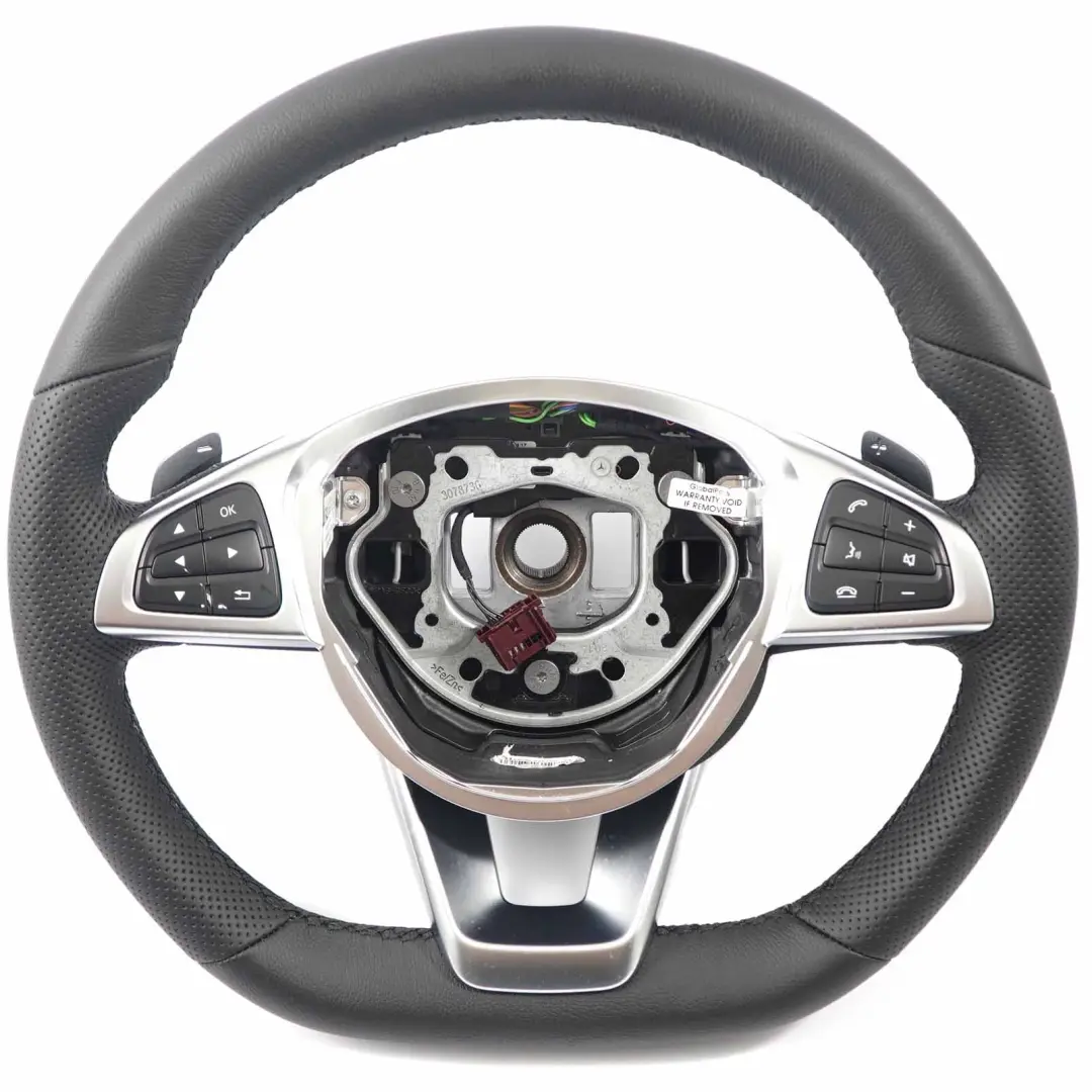 W117 W218 C218 W246 UEVO volante de cuero negro Paddle Shift para Mercedes W176 con número de pieza A0004604103 Mercedes W176 W117 W218 C218 W246 UEVO volante de cuero negro Paddle Shift - SKU A0004604103-1 - Número de pieza A0004604103