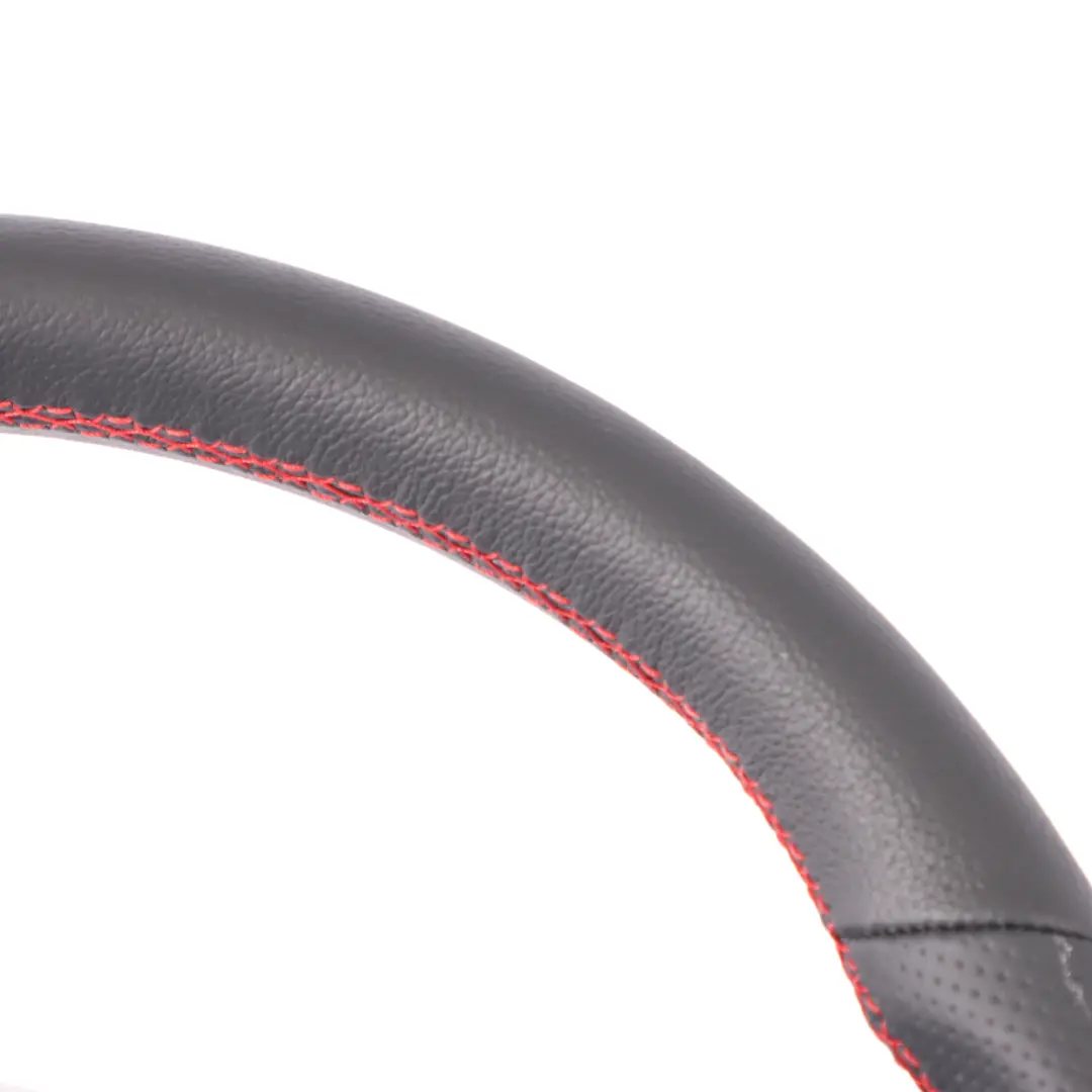 NUEVO Cuero Negro Palanca de cambio Hilos Rojos para Volante Mercedes C118 W177 con número de pieza A0004604602 Volante Mercedes C118 W177 NUEVO Cuero Negro Palanca de cambio Hilos Rojos - SKU A0004604602-1 - Número de pieza A0004604602