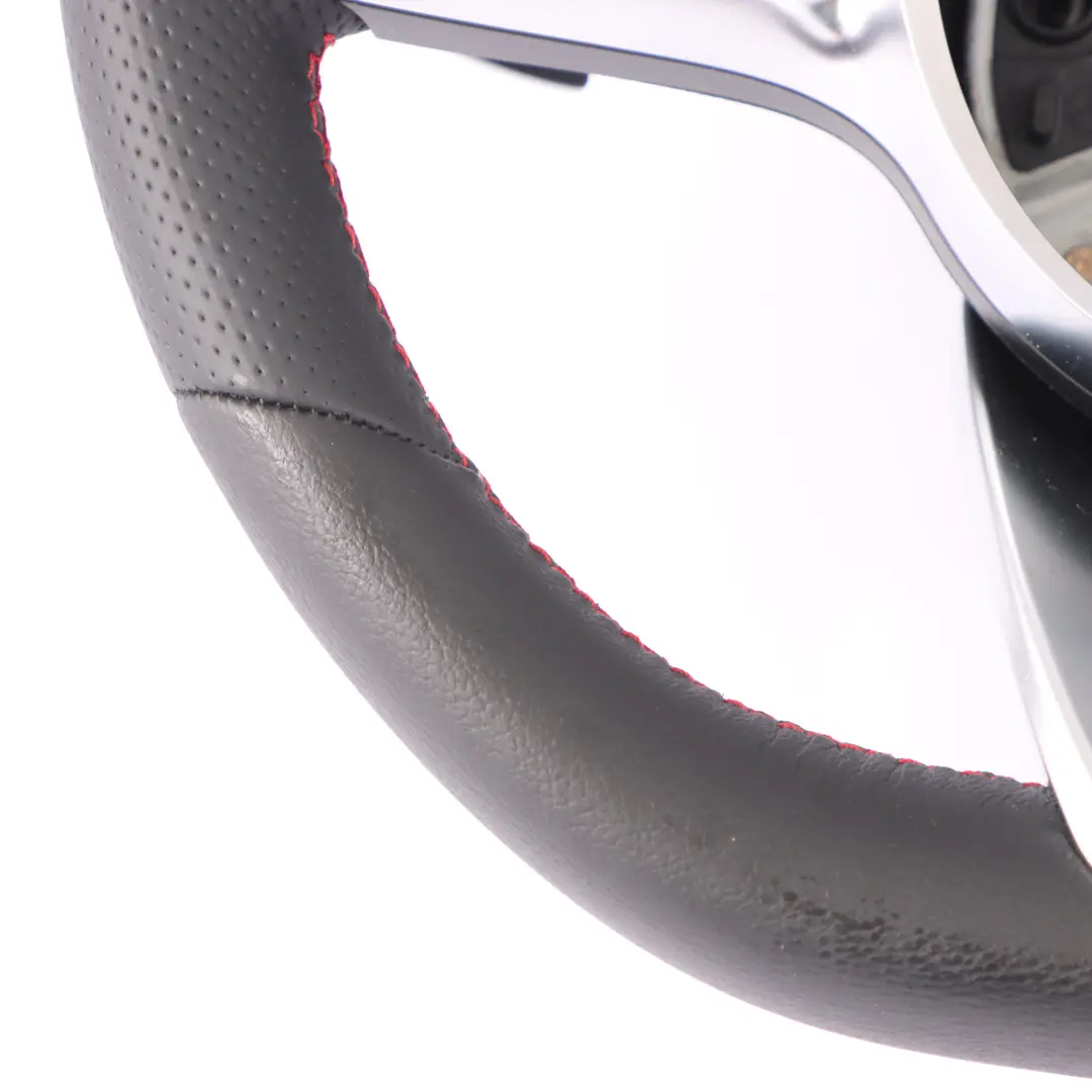 Volante Mercedes C118 W177 NUEVO Cuero Negro Palanca de cambio Hilos Rojos - SKU A0004604602-1 - Número de pieza A0004604602