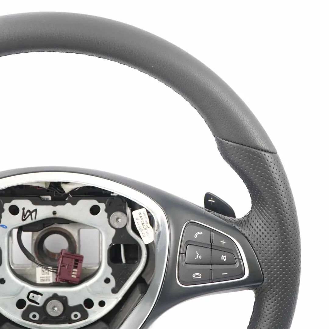 W448 NUEVO Volante deportivo de cuero negro Paddle Shift para Mercedes Vito W447 con número de pieza A0004608203 Mercedes Vito W447 W448 NUEVO Volante deportivo de cuero negro Paddle Shift - SKU A0004608203-1 - Número de pieza A0004608203