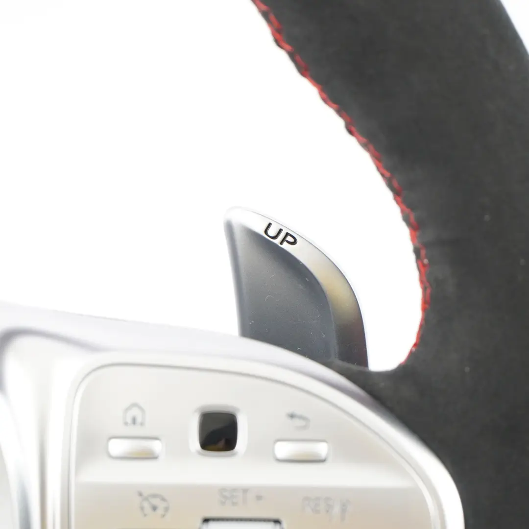 Mercedes W177 V177 AMG NEW Black Leather Steering Wheel Paddle Shift - SKU A0004609908-1 - Part number A0004609908