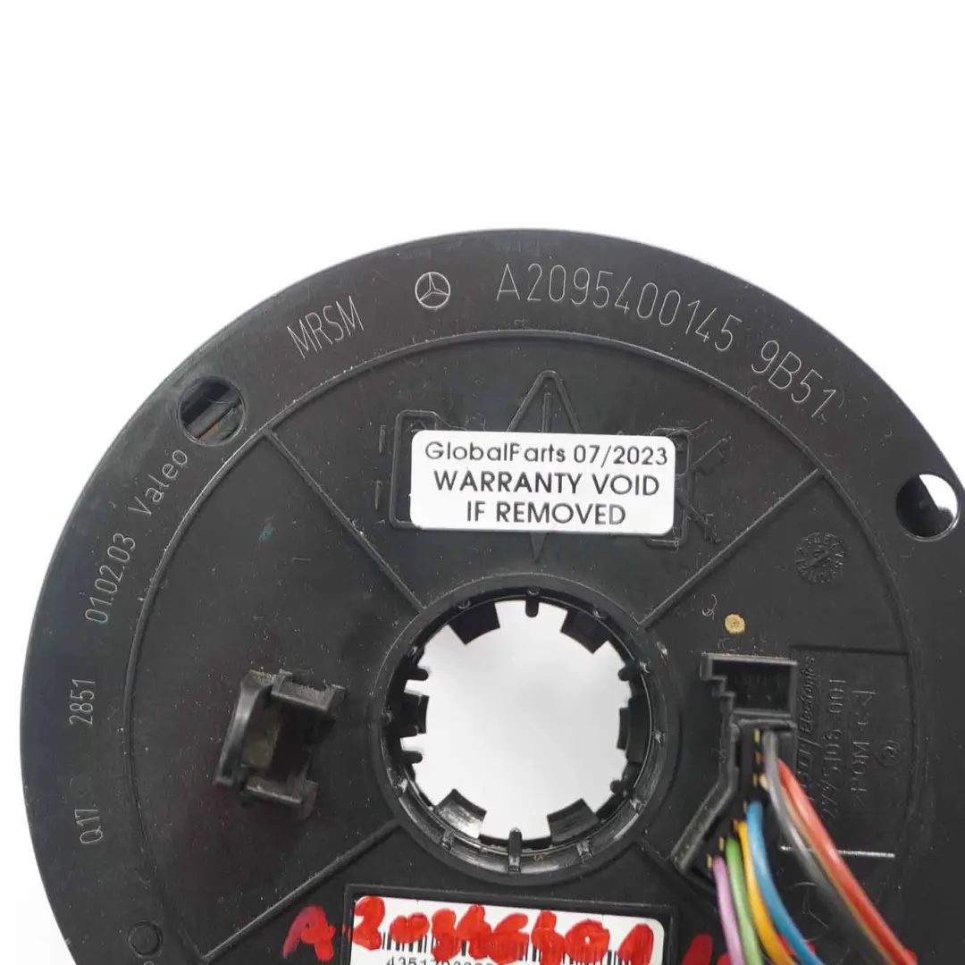 Mercedes W203 Steering Wheel Angle Sensor Slip Ring Squib - SKU A0004640618 - Part number A0004640618