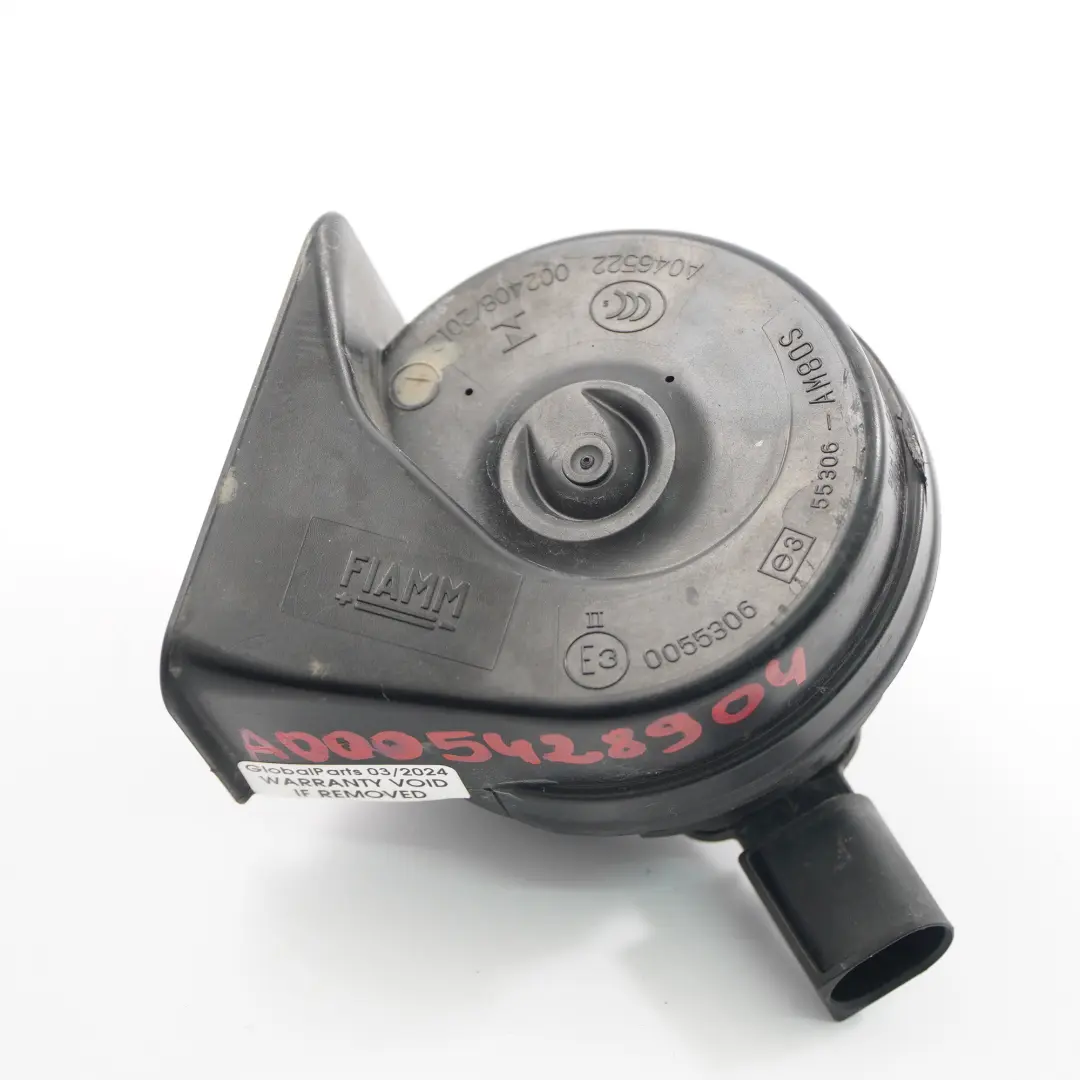 Delantero derecha Bocina Señal 420 Hz para Mercedes SLK R172 Roadster con número de pieza A0005428904 Mercedes SLK R172 Roadster Delantero derecha Bocina Señal 420 Hz - SKU A0005428904 - Número de pieza A0005428904