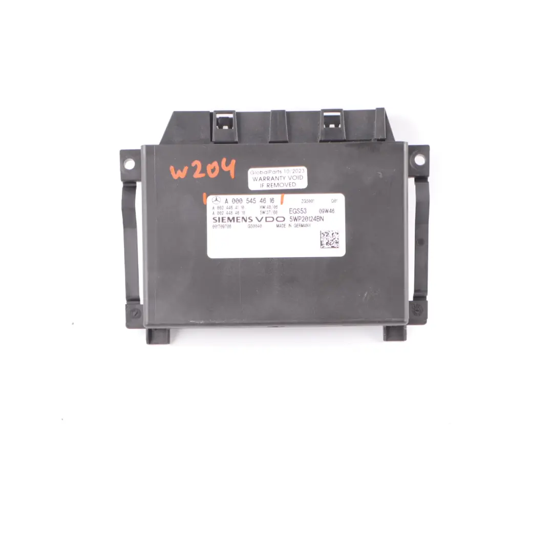Mercedes W204 Automatic Gearbox Transmission EGS Module Unit ECU - SKU A0005454616 - Part number A0005454616