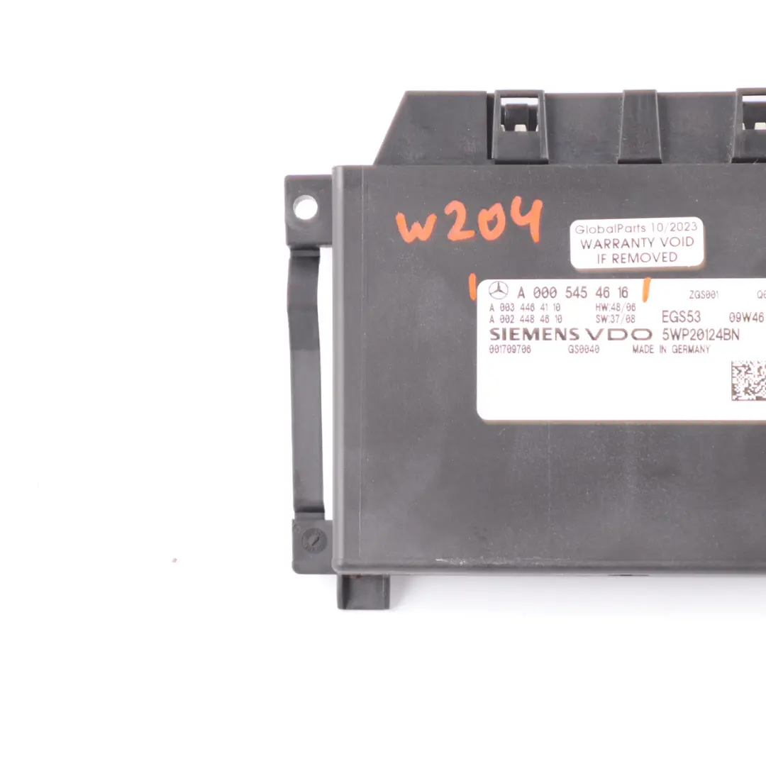 Gearbox Transmission EGS Module Unit ECU to Mercedes W204 Automatic with Part number A0005454616 Mercedes W204 Automatic Gearbox Transmission EGS Module Unit ECU - SKU A0005454616 - Part number A0005454616