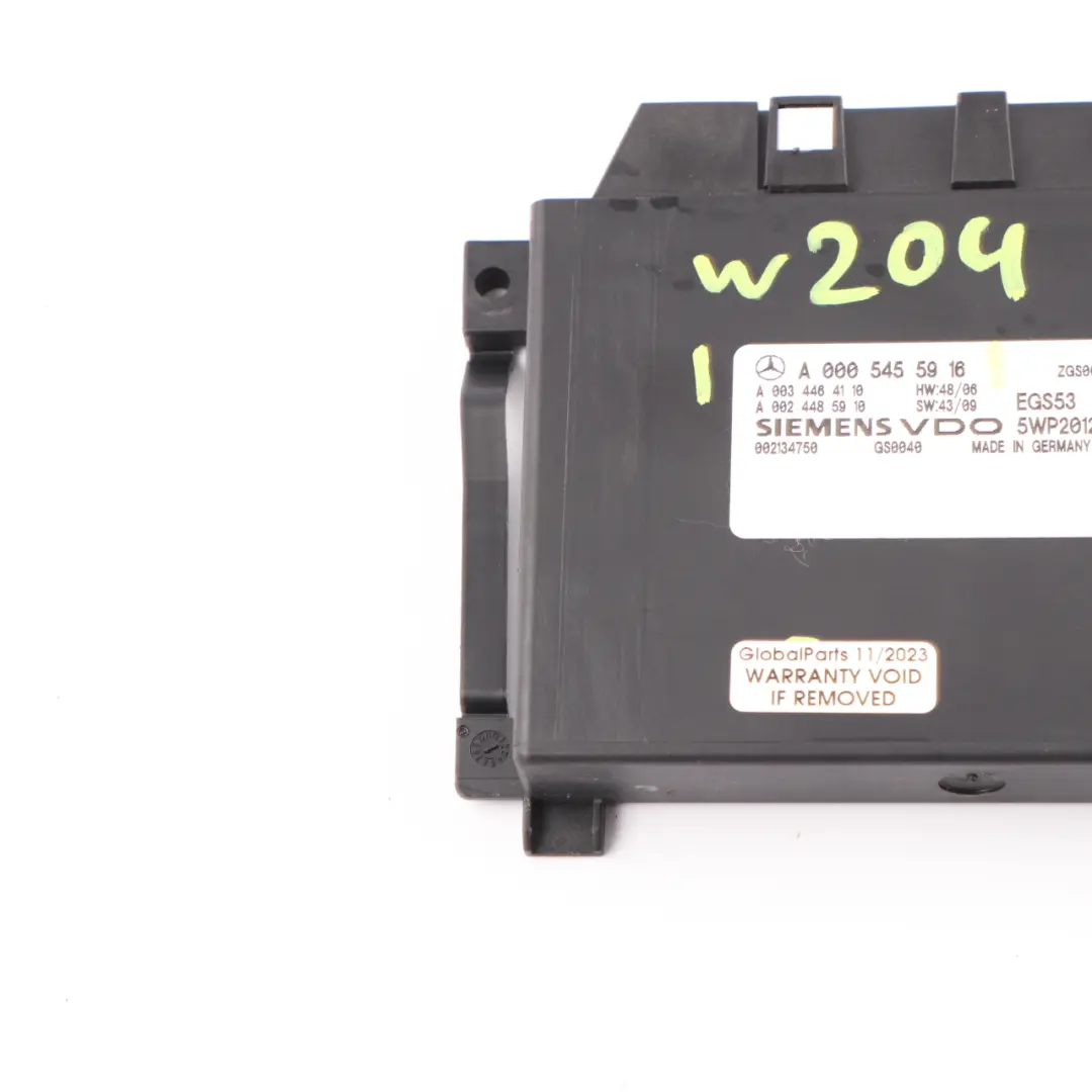 Mercedes W204 Automatikgetriebe Getriebe Modul Einheit ECU - SKU A0005455916 - Teilenummer A0005455916