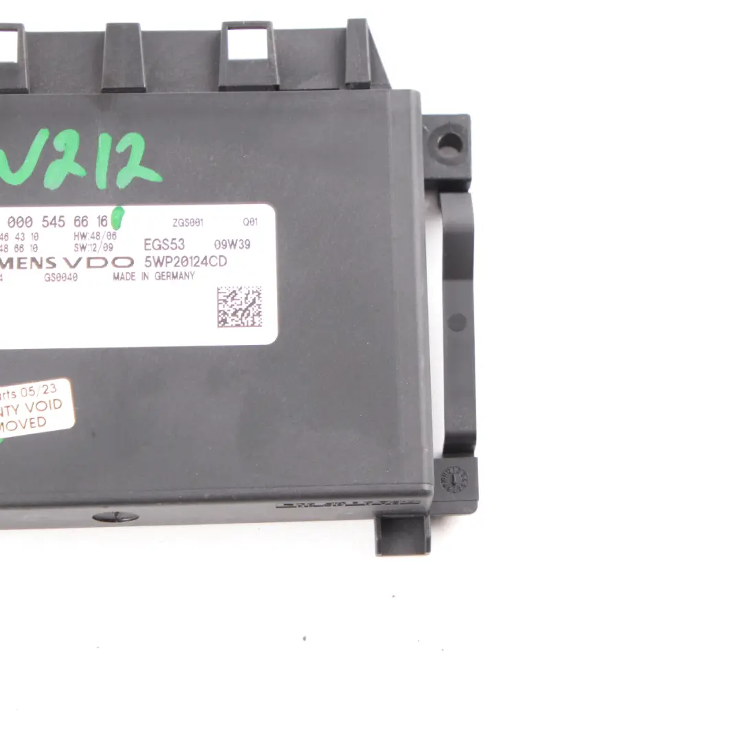 Mercedes W212 Automatikgetriebe EGS Steuergerät ECU - SKU A0005456616 - Teilenummer A0005456616