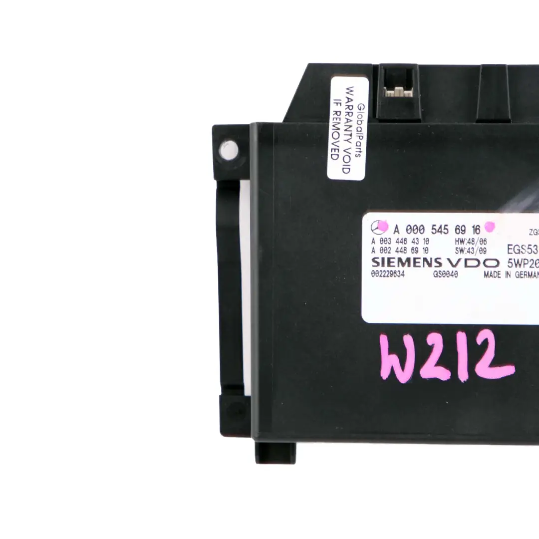 Mercedes W212 CDI Cambio Automatico Modulo Di Controllo Unità ECU - SKU A0005456916 - Numero di parte A0005456916
