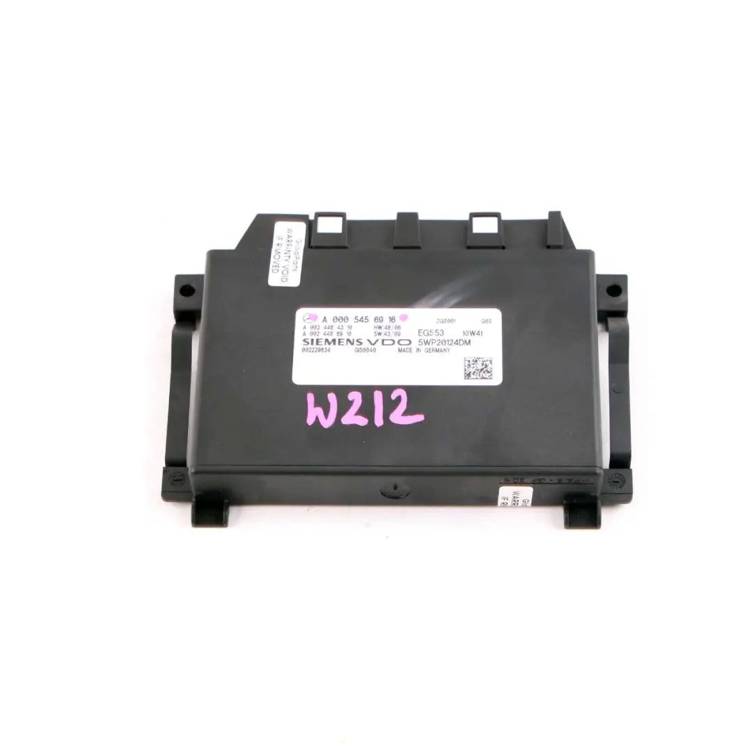 Mercedes W212 CDI Boîte Vitesses Automatique Module De Commande ECU - SKU A0005456916 - Numéro de pièce A0005456916