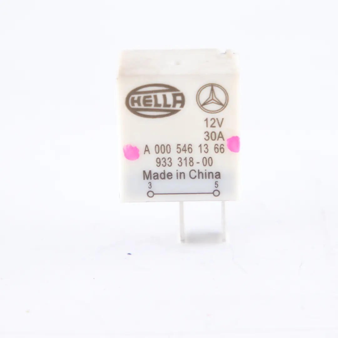Unit Module 2 Pins White Hella Mercedes W203 W209 Relay - SKU A0005461366 - Part number A0005461366