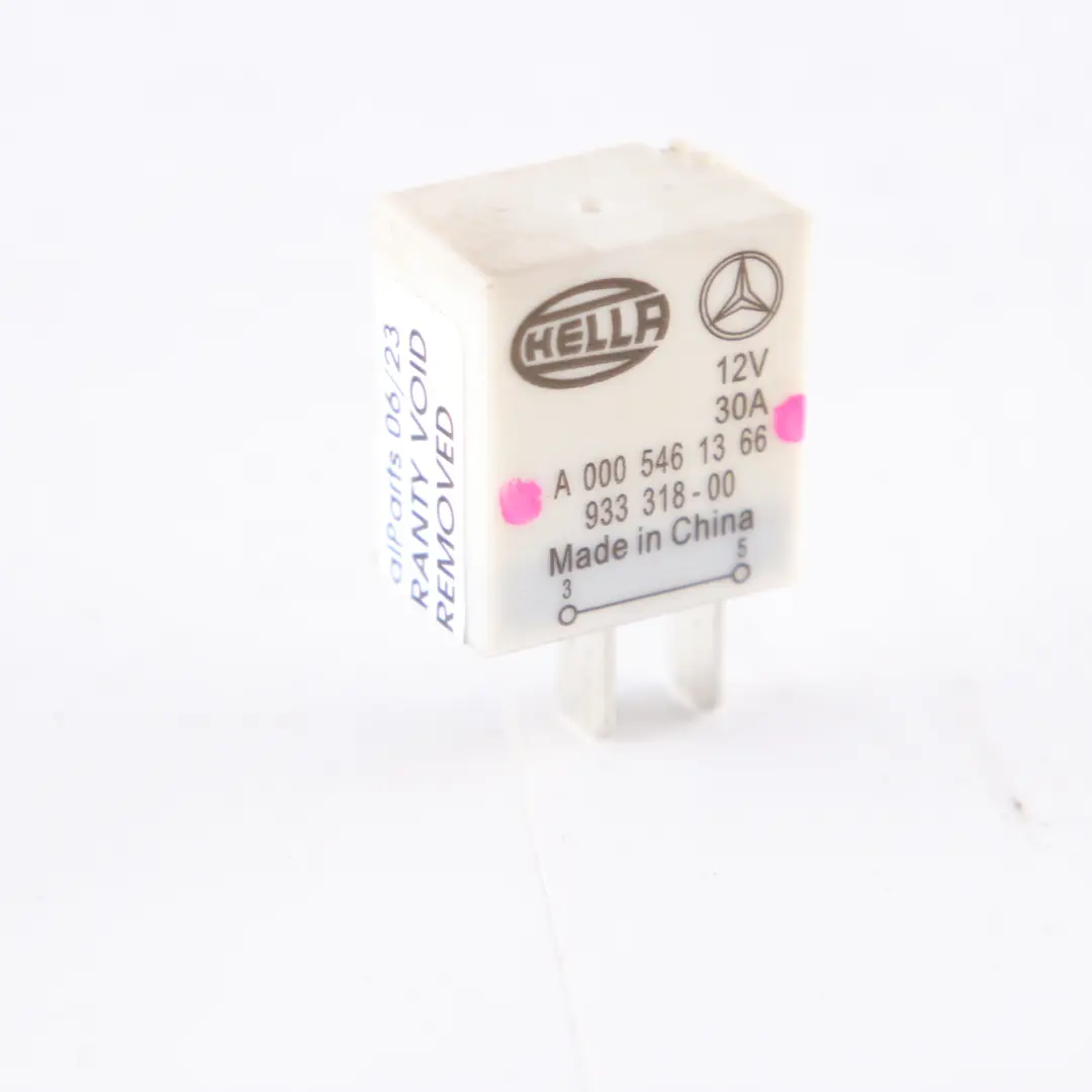 Modulo relè 2 pin Bianco Hella per Mercedes W203 W209 con numero di parte A0005461366 Mercedes W203 W209 Modulo relè 2 pin Bianco Hella - SKU A0005461366 - Numero di parte A0005461366