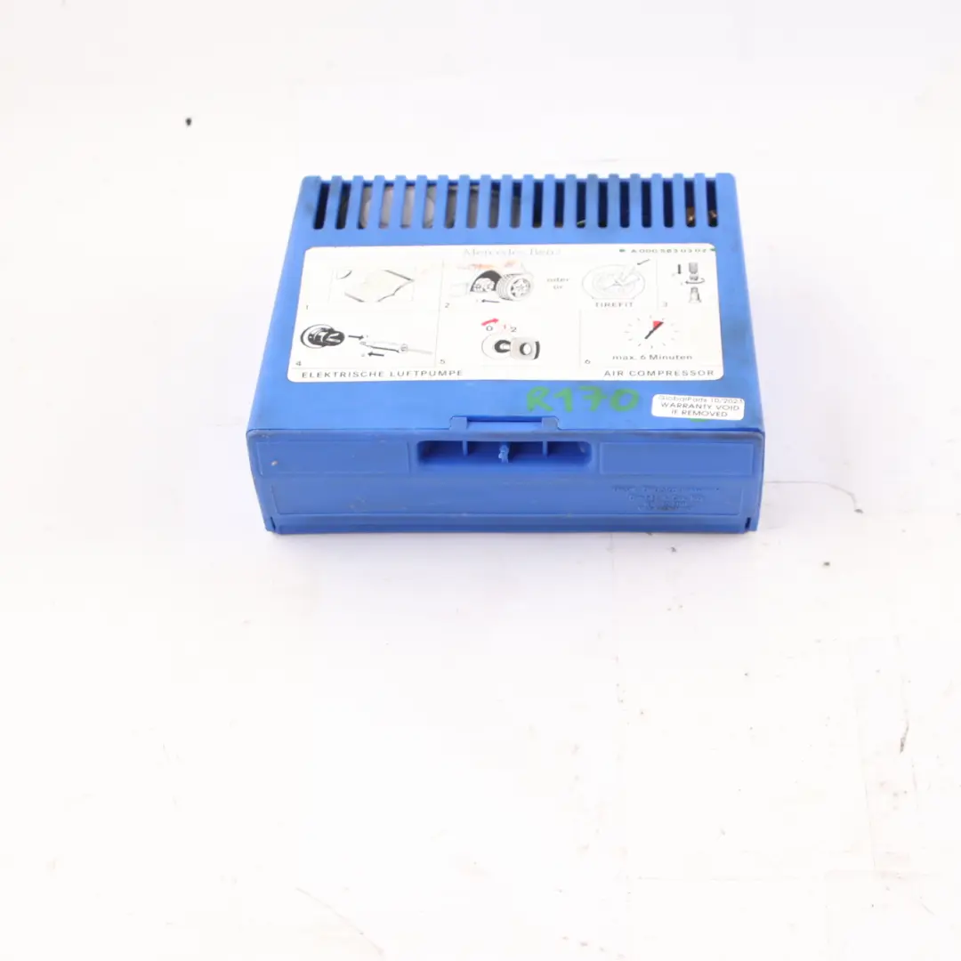Tyre Air Compressor Mercedes W203 W211 W212 C219 W639 Inflation Pump to with Part number A0005830302 Tyre Air Compressor Mercedes W203 W211 W212 C219 W639 Inflation Pump - SKU A0005830302 - Part number A0005830302