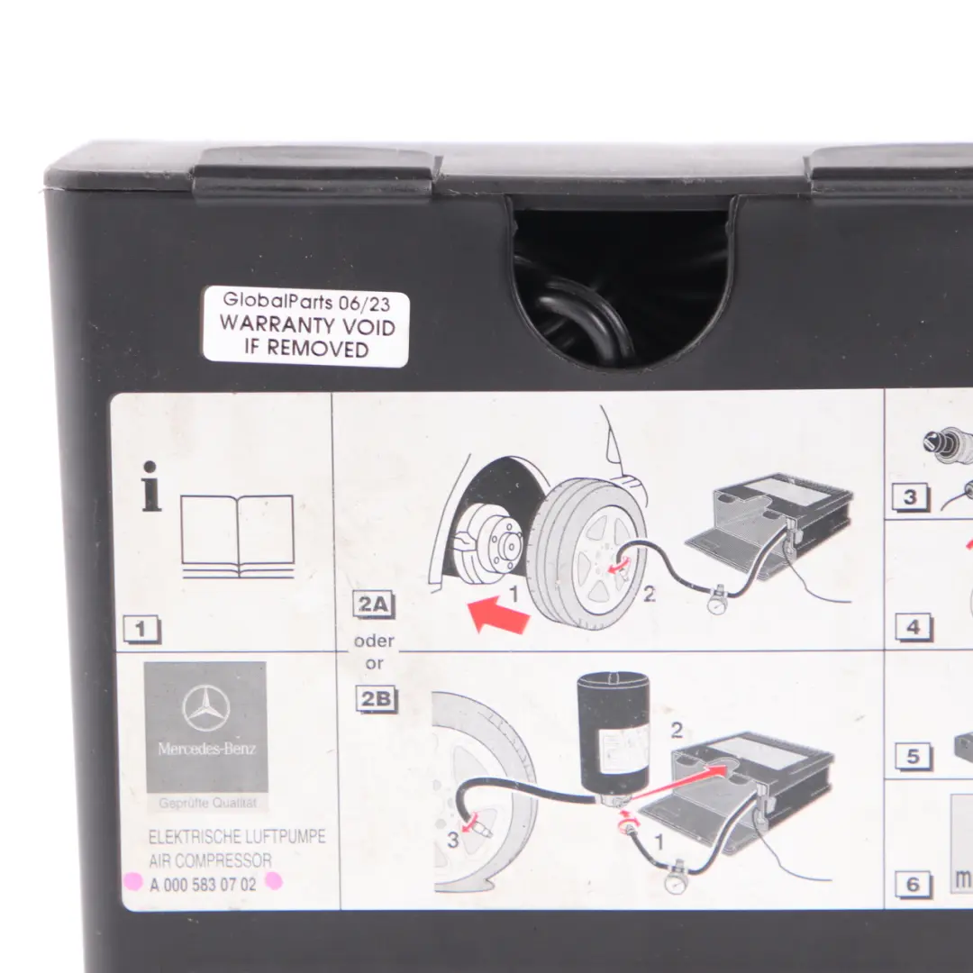 Tyre Inflation Air Pump Compressor to Mercedes W168 W209 W211 W639 with Part number A0005830702 Mercedes W168 W209 W211 W639 Tyre Inflation Air Pump Compressor - SKU A0005830702 - Part number A0005830702