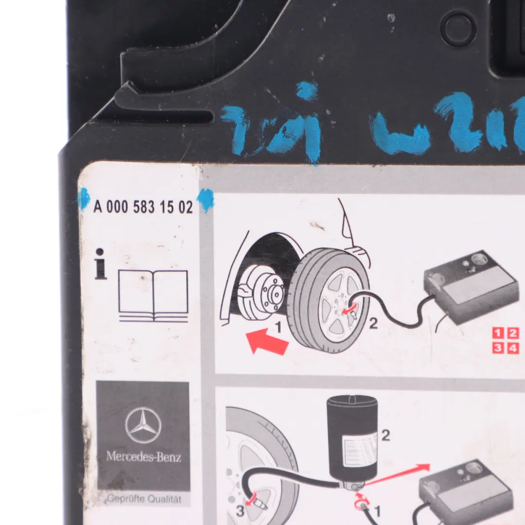 Mercedes W203 W211 W212 Tyre Inflation Air Pump Compressor - SKU A0005831502 - Part number A0005831302
