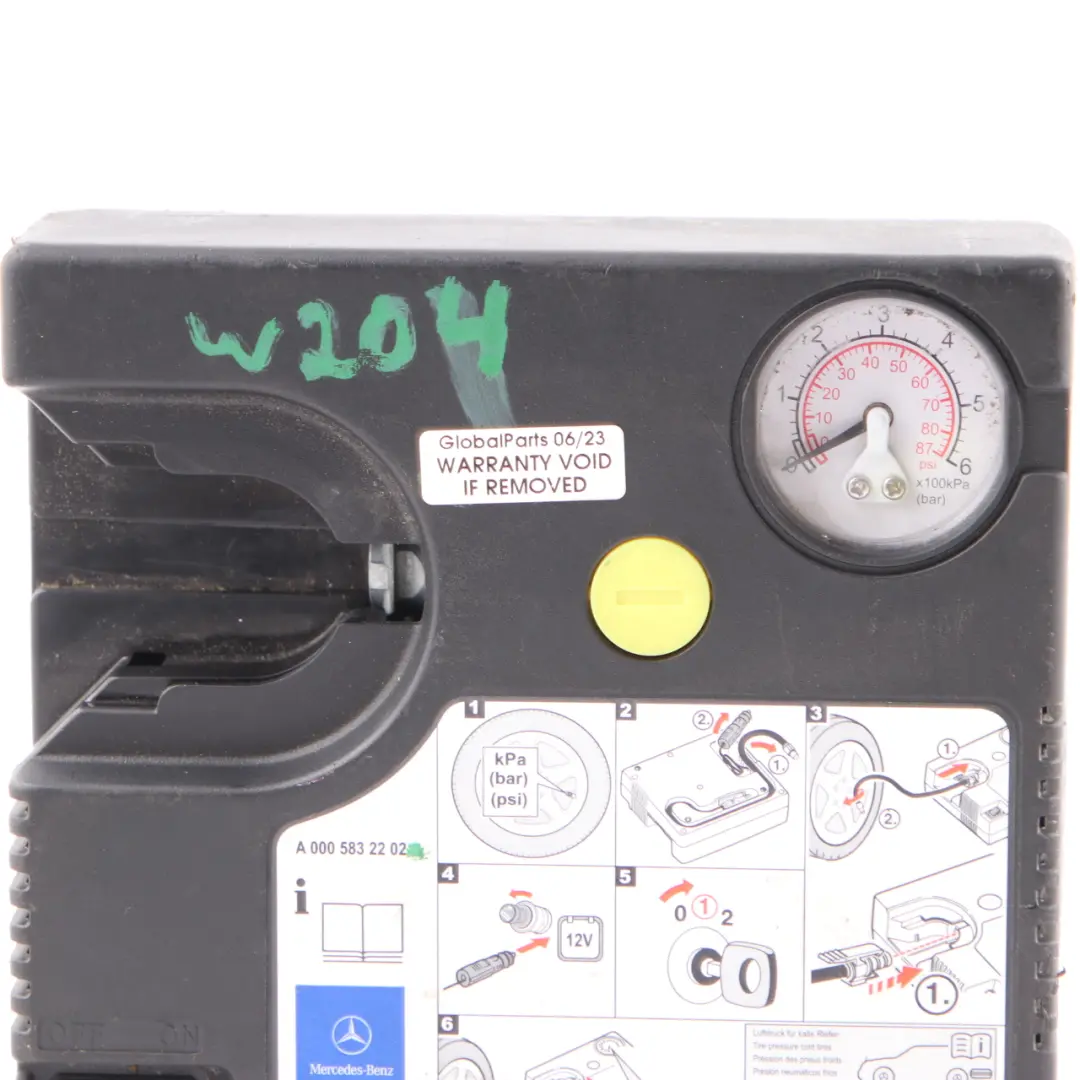 Tyre Air Compressor Mercedes W169 W204 W207 W246 Tyre Inflation Pump to with Part number A0005832202 Tyre Air Compressor Mercedes W169 W204 W207 W246 Tyre Inflation Pump - SKU A0005832202 - Part number A0005832202