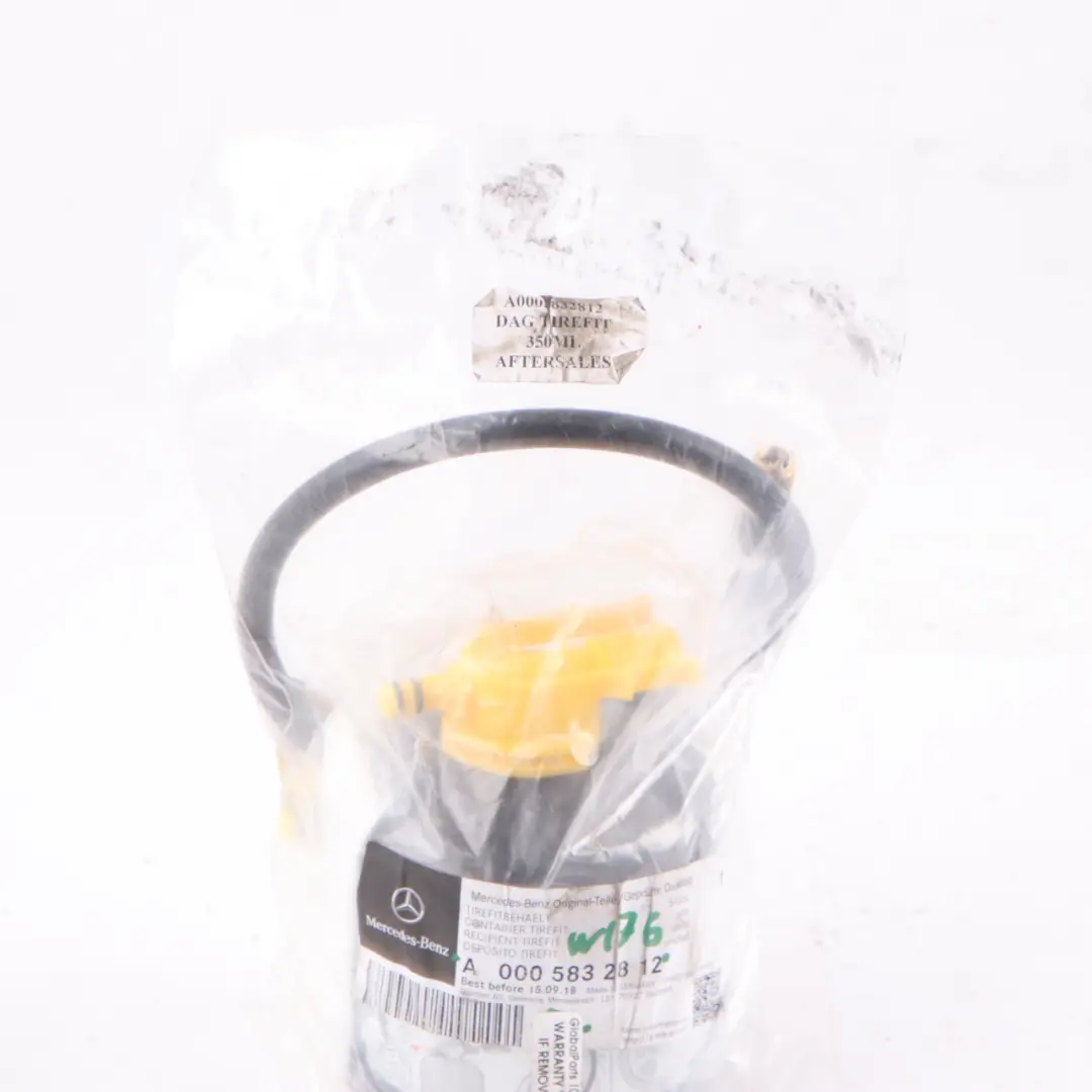 Tyre Sealant Sealer Tirefit Container to Mercedes W169 W176 W204 W246 with Part number A0005832812 Mercedes W169 W176 W204 W246 Tyre Sealant Sealer Tirefit Container - SKU A0005832812 - Part number A0005832812