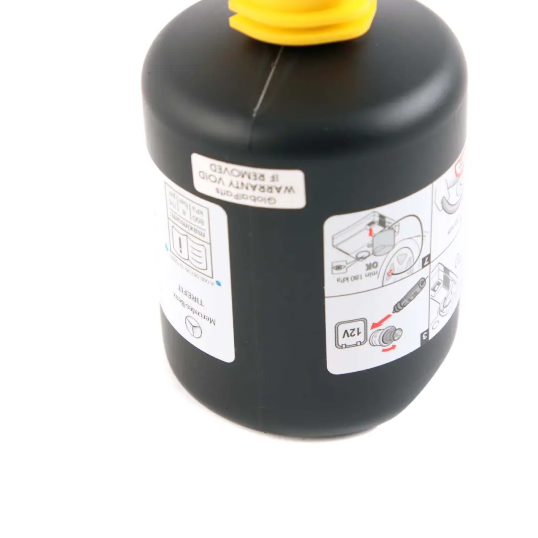 Sigillante pneumatici Contenitore Tirefit per Mercedes W205 W213 W247 con numero di parte A0005832912 Mercedes W205 W213 W247 Sigillante pneumatici Contenitore Tirefit - SKU A0005832912 - Numero di parte A0005832912