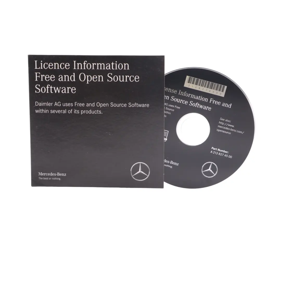  Document Case Mercedes W205 Owners's Manual Leather Wallet - SKU A0005851200-2 - Part number A0005851200