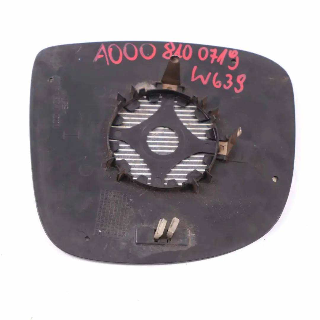 Wing Mirror Glass Door Left N/S Heated to Mercedes Vito W639 with Part number A0008100719 Mercedes Vito W639 Wing Mirror Glass Door Left N/S Heated - SKU A0008100719-1 - Part number A0008100719
