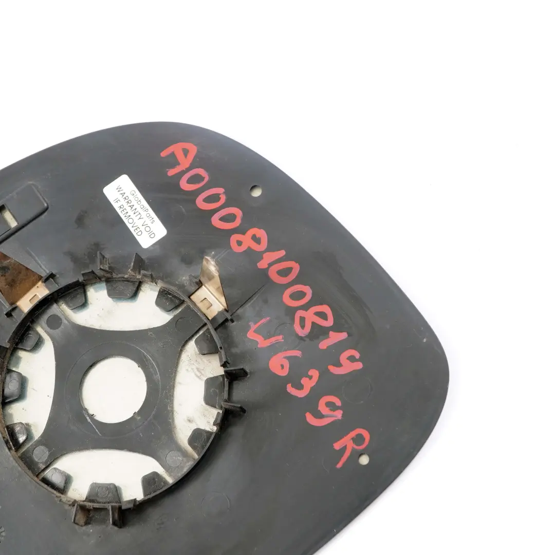 Szkło Wkład Lusterka Prawe do Mercedes Vito W639 o numerze A0008100819 Mercedes Vito W639 Szkło Wkład Lusterka Prawe - SKU A0008100819 - Numer Części A0008100819