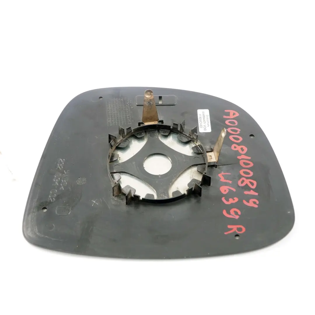 Wing Mirror Glass Right O/S Door to Mercedes Vito W639 with Part number A0008100819 Mercedes Vito W639 Wing Mirror Glass Right O/S Door - SKU A0008100819 - Part number A0008100819