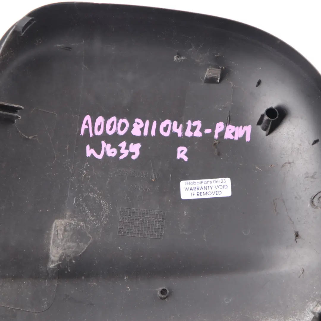 Wing Mirror Cover Right O/S Cap Casing Primed to Mercedes W639 with Part number A0008110422 Mercedes W639 Wing Mirror Cover Right O/S Cap Casing Primed - SKU A0008110422-PRIM - Part number A0008110422