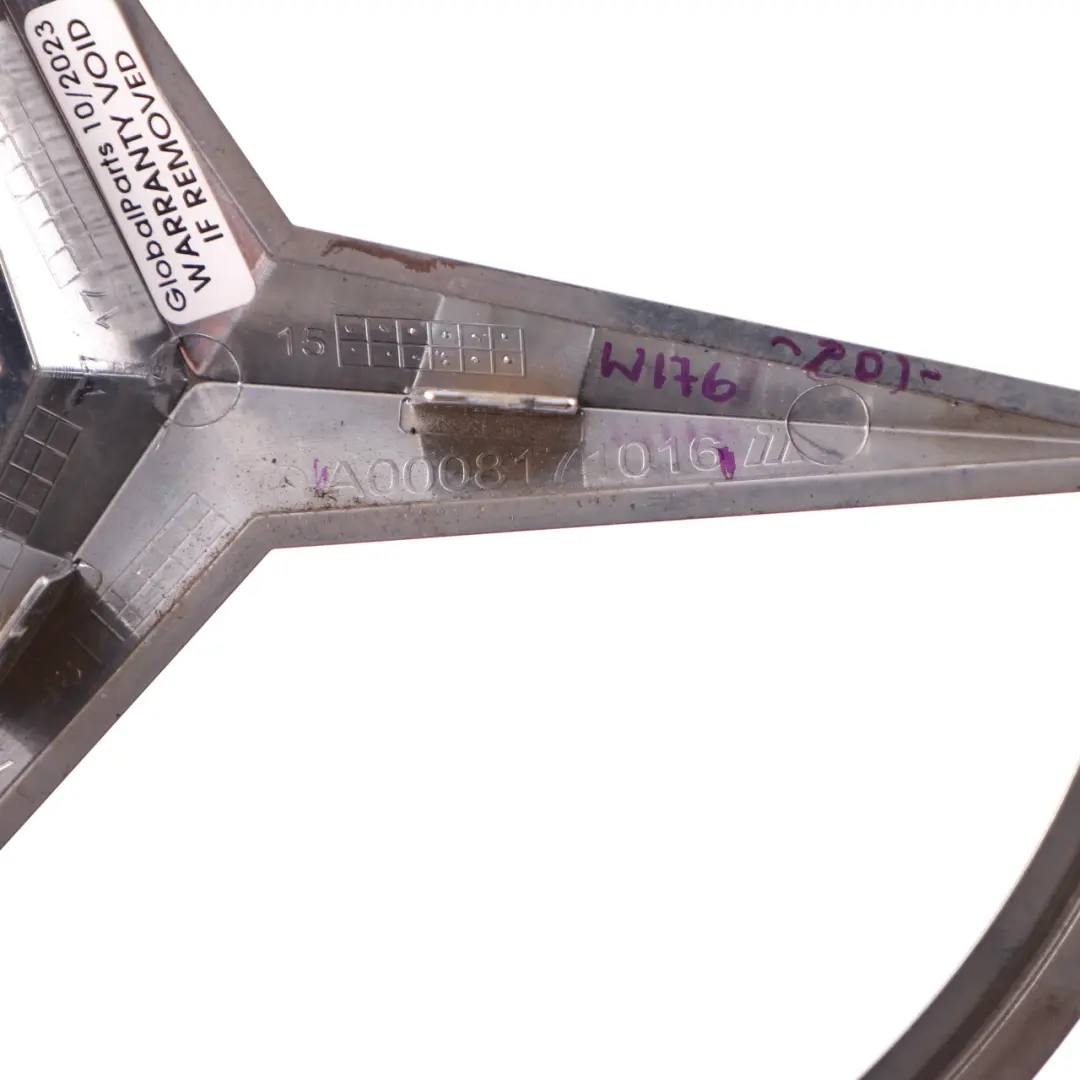 Front Emblem Mercedes W176 W212 W246 Logo Star Grille Badge Chrome to with Part number A0008171016 Front Emblem Mercedes W176 W212 W246 Logo Star Grille Badge Chrome - SKU A0008171016 - Part number A0008171016