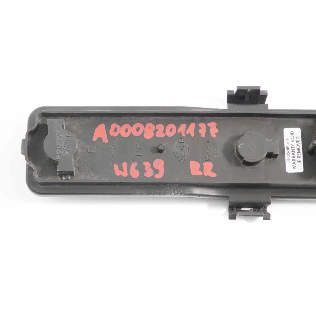 Luz Trasera Derecha Portalamparas para Mercedes Vito W639 con número de pieza A0008201177 Mercedes Vito W639 Luz Trasera Derecha Portalamparas - SKU A0008201177 - Número de pieza A0008201177