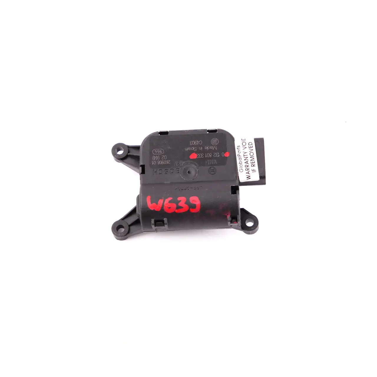 Mercedes Vito W639 Air Elettrico Attuatore Riscaldatore Soffiatore 0132801332