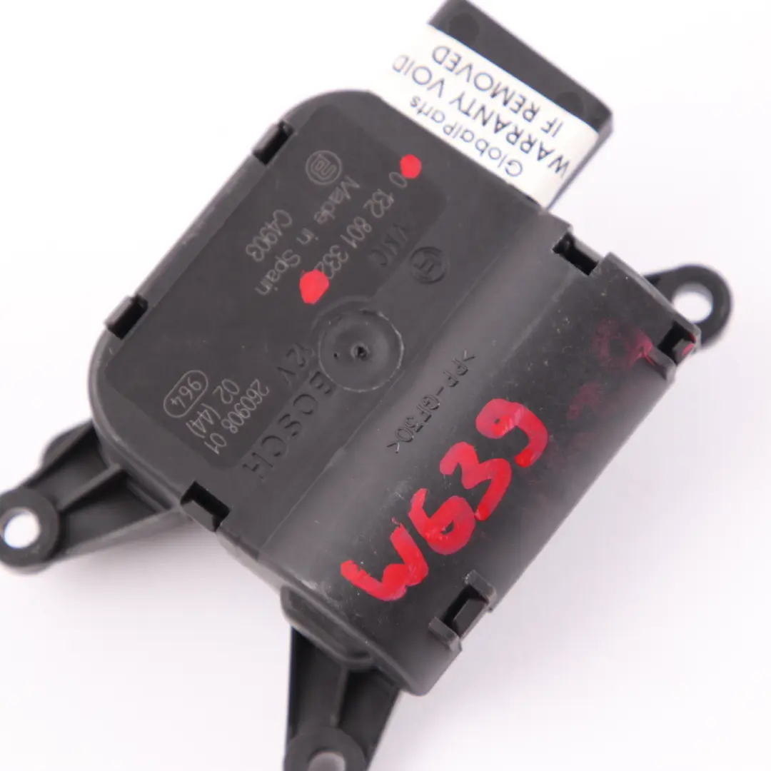 Mercedes Vito W639 Aleta Aire Eléctrico Actuador Calentador Soplador 0132801332 - SKU A0008203608 - Número de pieza A0008203608