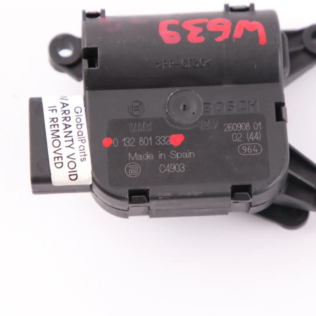 Mercedes Vito W639 Air Elettrico Attuatore Riscaldatore Soffiatore 0132801332 - SKU A0008203608 - Numero di parte A0008203608