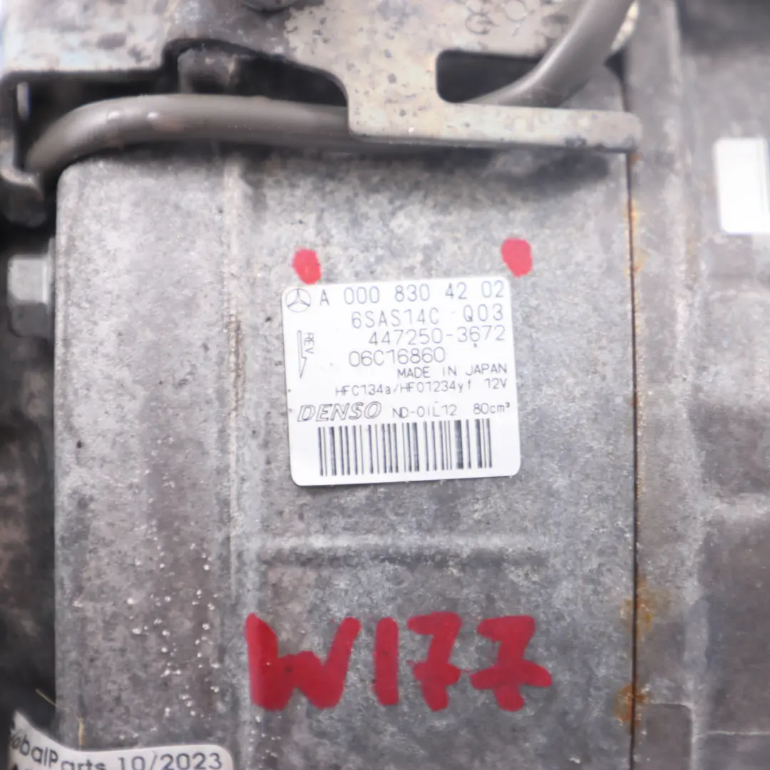 Conditioning Compressor Mercedes W177 W247 Air Con A/C Pump to Air with Part number A0008304202 Air Conditioning Compressor Mercedes W177 W247 Air Con A/C Pump - SKU A0008304202 - Part number A0008304202