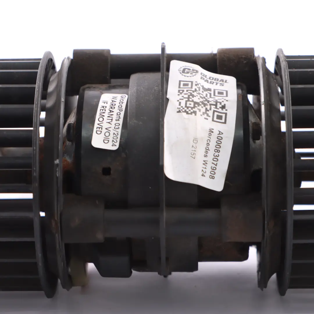 Blower Mercedes W124 Heater Blower Motor Fan Unit Spal to with Part number A0008307908 Blower Mercedes W124 Heater Blower Motor Fan Unit Spal - SKU A0008307908 - Part number A0008307908