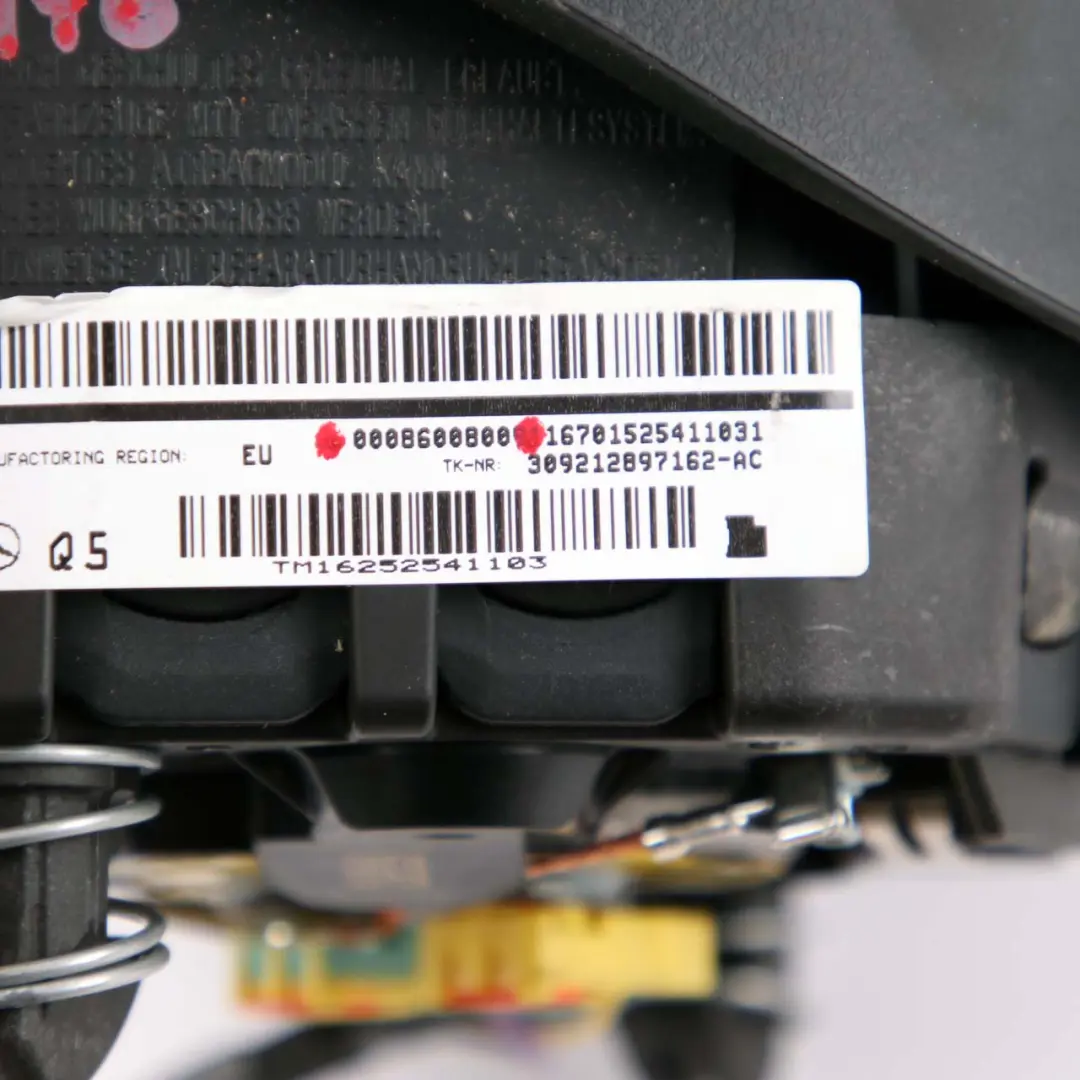 Mercedes W176 A-Class Steering Wheel Module Driver Air Unit Bag - SKU A0008600800 - Part number A0008600800