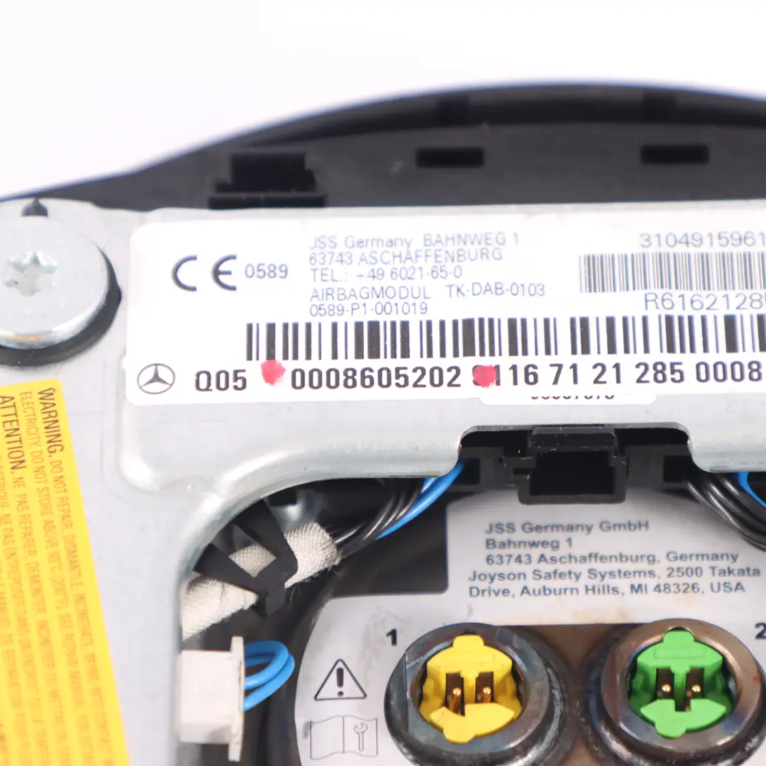 Module d'air au volant côté conducteur Noir pour Mercedes ML W164 W251 à propos du numéro de pièce A0008605202 Mercedes ML W164 W251 Module d'air au volant côté conducteur Noir - SKU A0008605202 - Numéro de pièce A0008605202