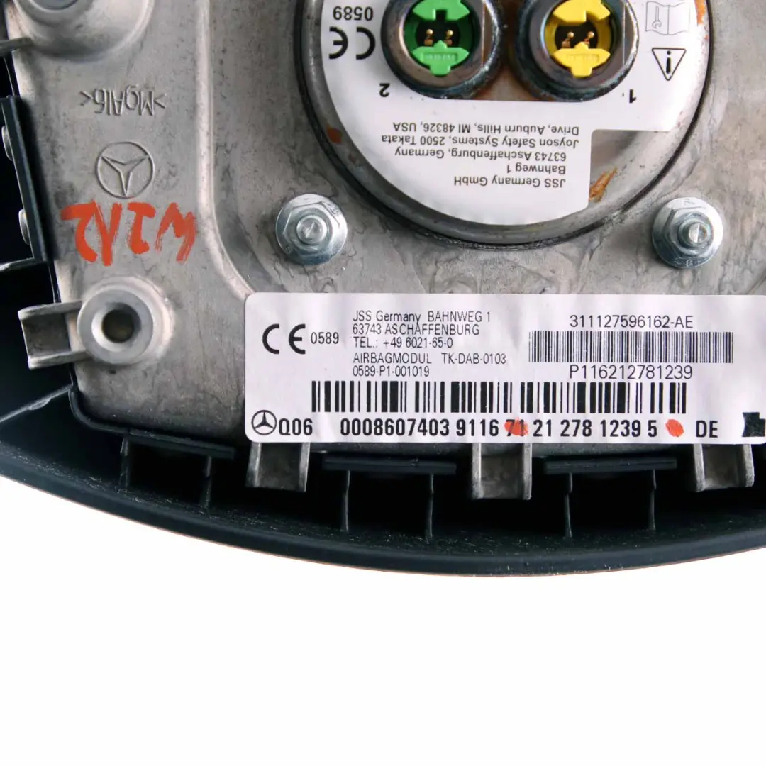 Steering Wheel Air Module Black to Mercedes W169 with Part number A0008607403 Mercedes W169 Steering Wheel Air Module Black - SKU A0008607403 - Part number A0008607403
