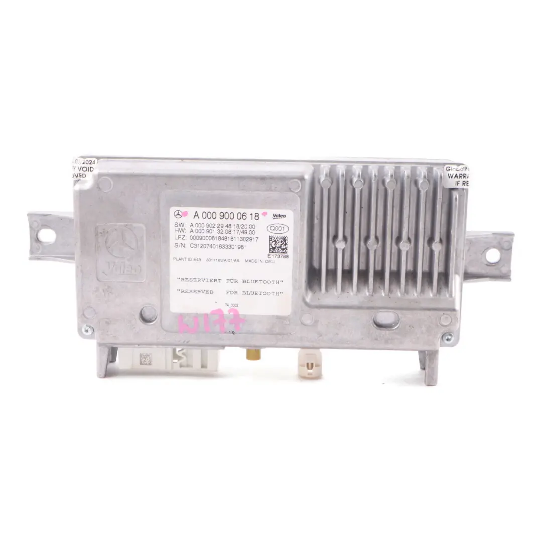 Module aide stationnement Park Control Unit ECU pour Mercedes W177 W910 à propos du numéro de pièce A0009000618 Mercedes W177 W910 Module aide stationnement Park Control Unit ECU - SKU A0009000618 - Numéro de pièce A0009000618