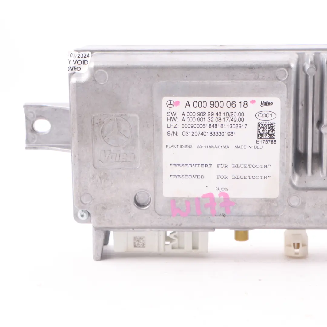  Parking Assist Module Mercedes W177 W910 Park Control Unit ECU - SKU A0009000618 - Part number A0009000618