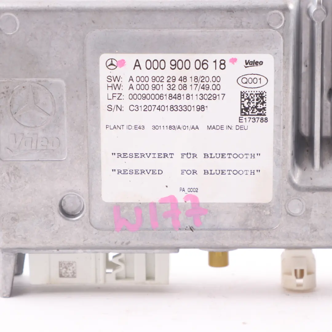 Mercedes W177 W910 Module aide stationnement Park Control Unit ECU - SKU A0009000618 - Numéro de pièce A0009000618