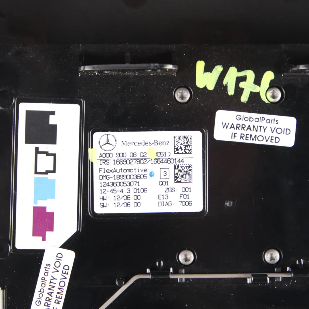Luce Interna Tetto Lampada Di Lettura Anteriore Nero per Mercedes W176 con numero di parte A0009000802 Mercedes W176 Luce Interna Tetto Lampada Di Lettura Anteriore Nero - SKU A0009000802 - Numero di parte A0009000802