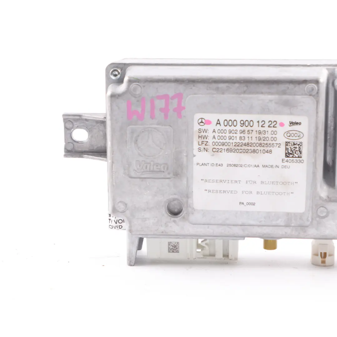 Parking Control Module Mercedes C118 W177 W247 PDC Bluetooth Unit to with Part number A0009001222 Parking Control Module Mercedes C118 W177 W247 PDC Bluetooth Unit - SKU A0009001222 - Part number A0009001222