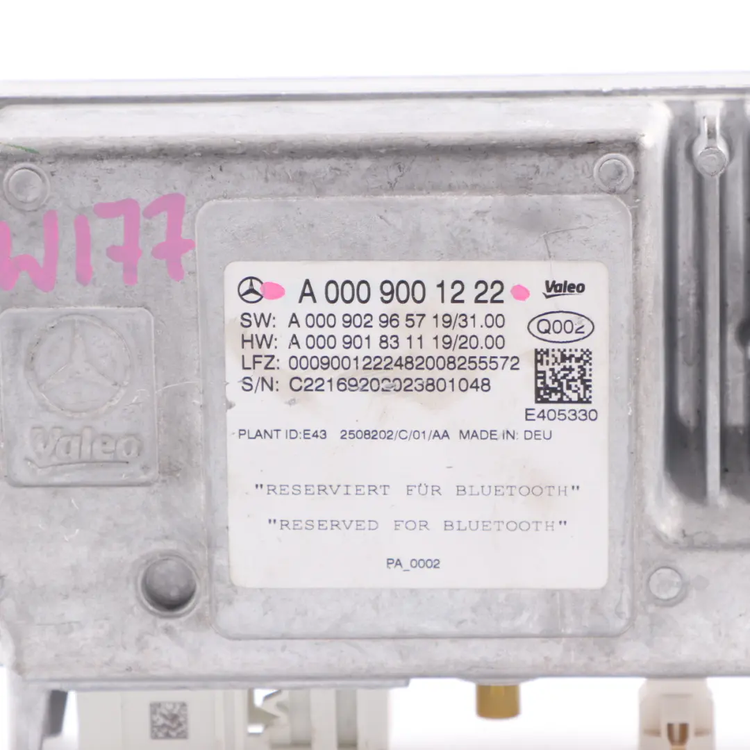 Parking Control Module Mercedes C118 W177 W247 PDC Bluetooth Unit to with Part number A0009001222 Parking Control Module Mercedes C118 W177 W247 PDC Bluetooth Unit - SKU A0009001222 - Part number A0009001222