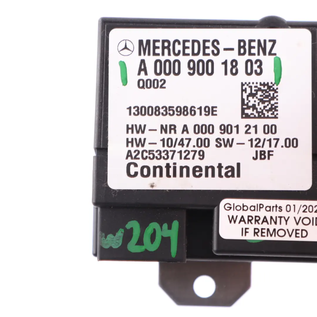 Pump Control Module to Mercedes W176 W204 C207 C218 W246 Fuel with Part number A0009001803 Mercedes W176 W204 C207 C218 W246 Fuel Pump Control Module - SKU A0009001803 - Part number A0009001803