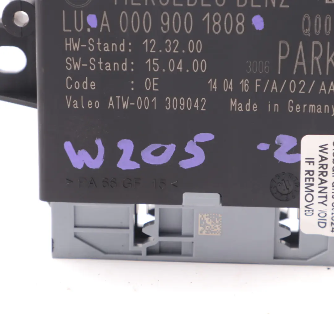 PDC Trunk Control Unit Module to Mercedes W205 Park Assist with Part number A0009001808 Mercedes W205 Park Assist PDC Trunk Control Unit Module - SKU A0009001808 - Part number A0009001808