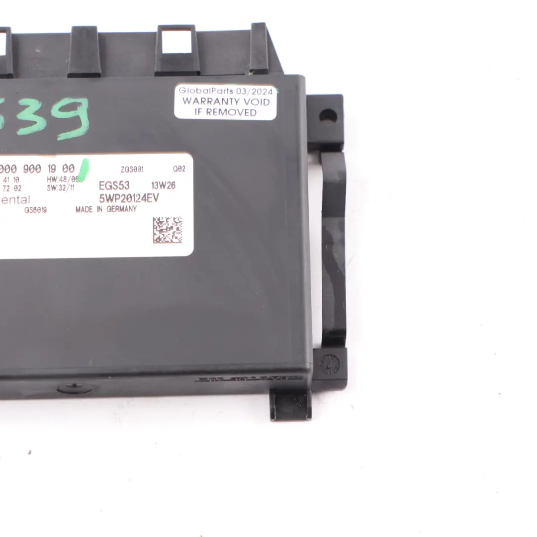 Caja cambios automática EGS control Módulo transmisión para Mercedes W639 con número de pieza A0009001900 Mercedes W639 Caja cambios automática EGS control Módulo transmisión - SKU A0009001900 - Número de pieza A0009001900