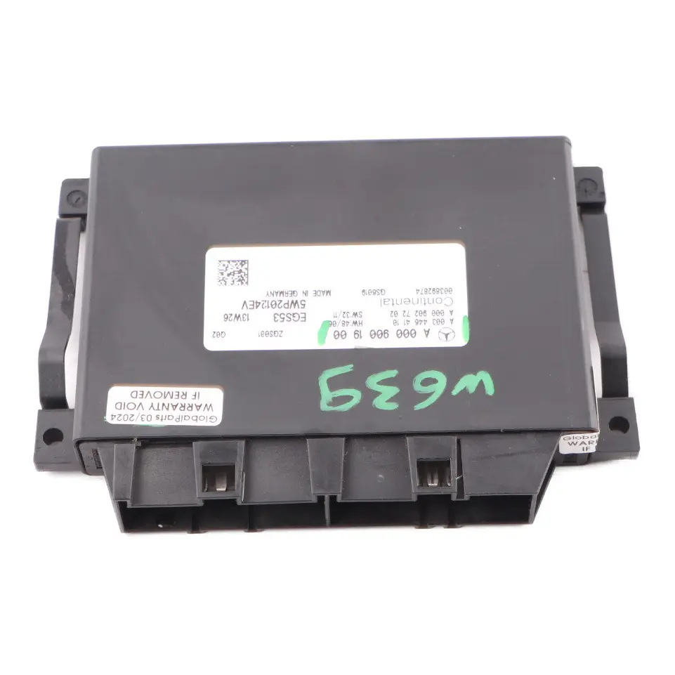 Boîte vitesses automatique EGS Unité contrôle Module transmission pour Mercedes W639 à propos du numéro de pièce A0009001900 Mercedes W639 Boîte vitesses automatique EGS Unité contrôle Module transmission - SKU A0009001900 - Numéro de pièce A0009001900