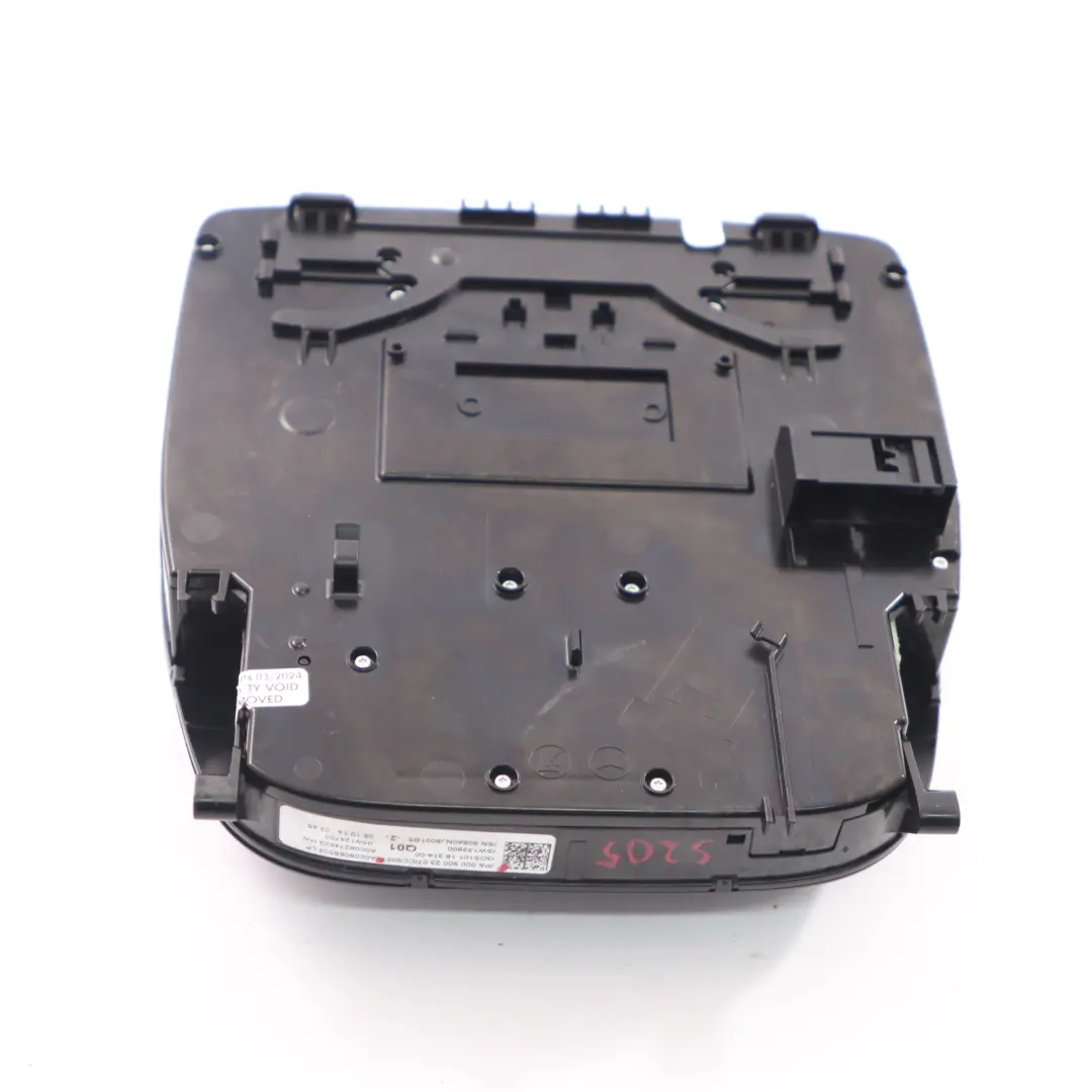  Lumière cabine Mercedes S205 Panneau d'interrupteur toit lampe intérieure Noir - SKU A0009002307 - Numéro de pièce A0009002307