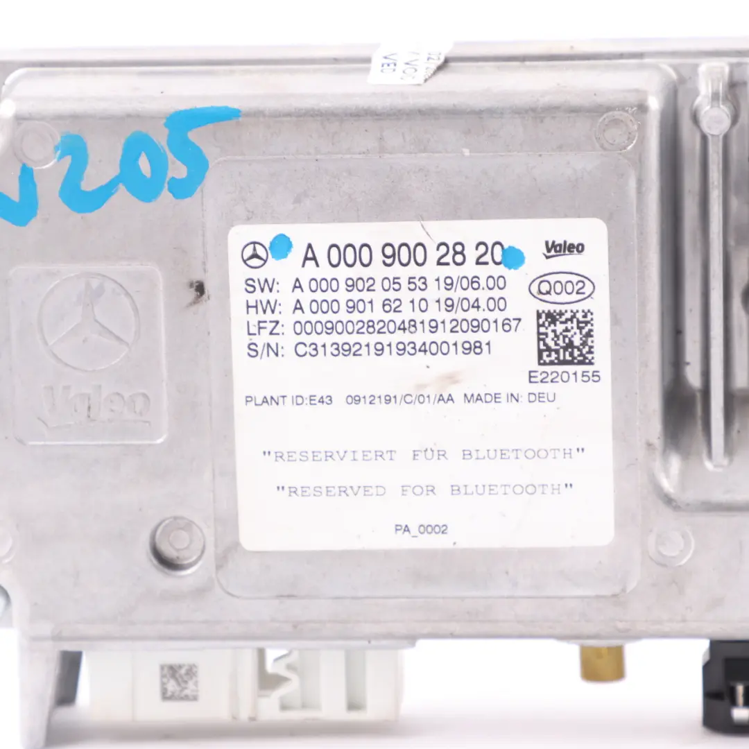 Mercedes W205 Trunk Control Module Bluetooth Reversing Camera Parking Assist - SKU A0009002820 - Part number A0009002820