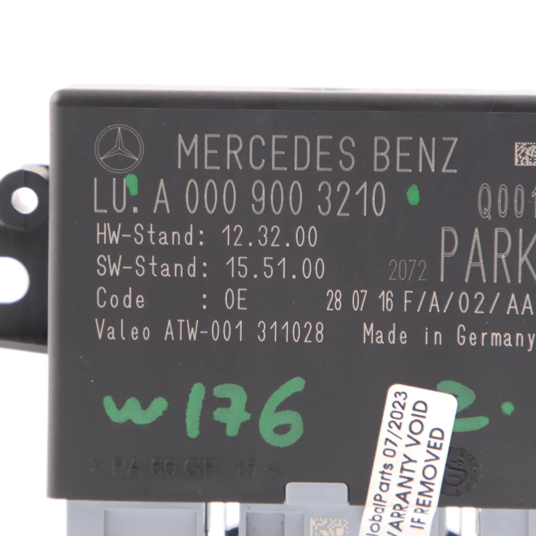  PDC Module Mercedes W176 W246 Parking Assist Distance Control Unit - SKU A0009003210 - Part number A0009003210